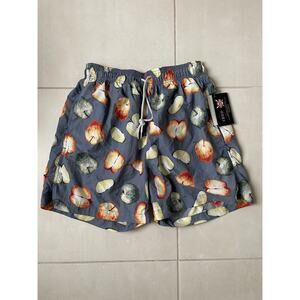 Izod Swim Swimwear Trunk Multicolor Print Swimsuit FLAW